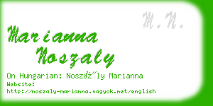 marianna noszaly business card